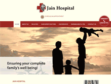 Tablet Screenshot of jainhospital.com